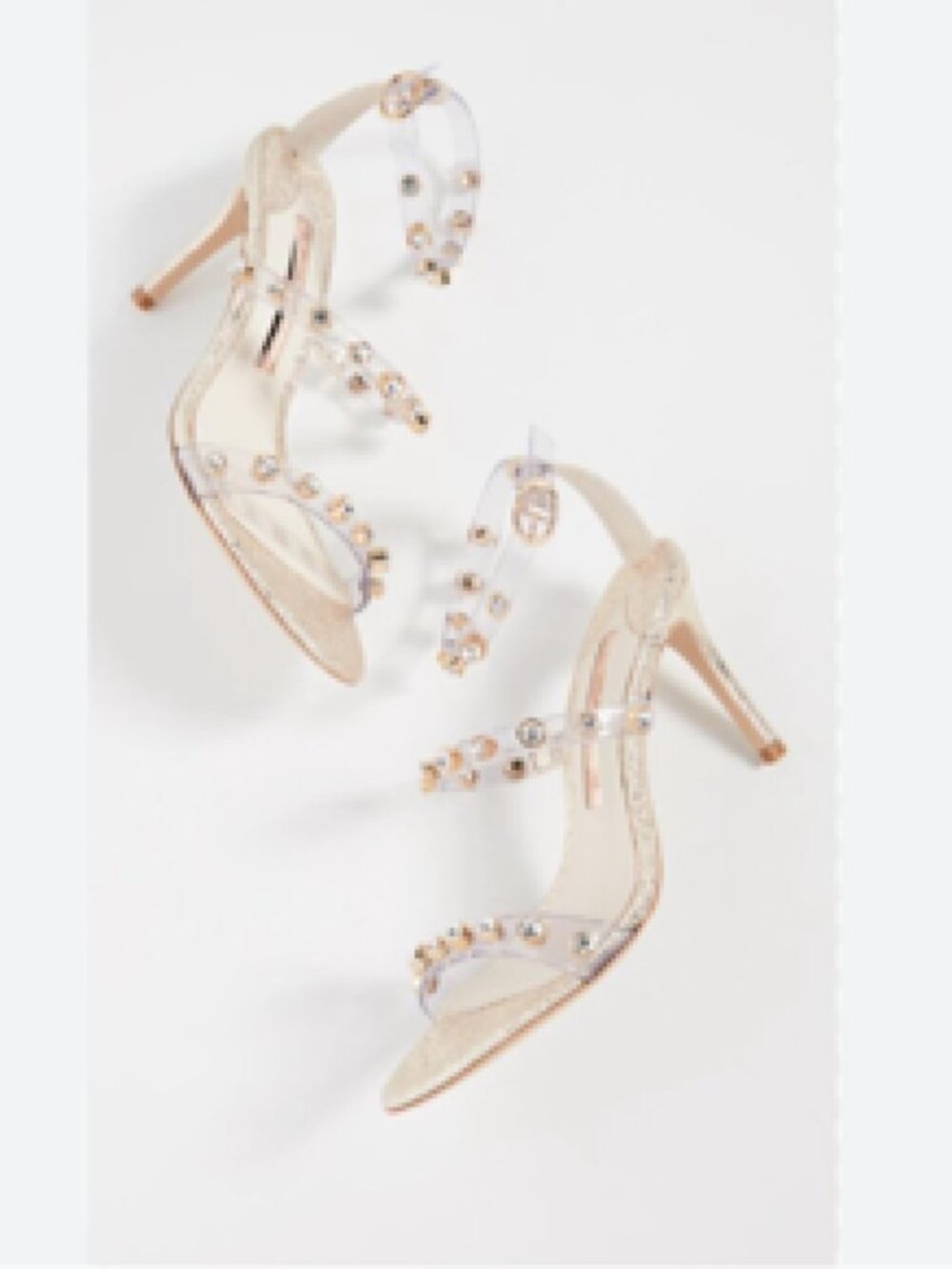 Sophia Webster Rosalind Gem Strappy Heel Sandals Size 39 Gold
